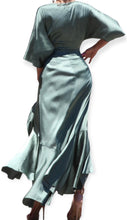 Load image into Gallery viewer, Satin Maxi Dress- Sage Green
