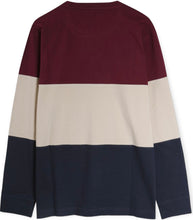 Load image into Gallery viewer, Merlot Long Sleeve Color Block Crew
