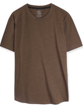 Load image into Gallery viewer, Essential Curved Hem Crew Neck- Chestnut
