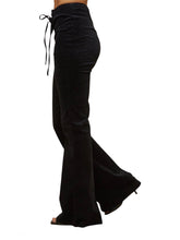 Load image into Gallery viewer, Black Corduroy Flare Pants
