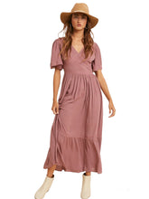 Load image into Gallery viewer, Elizabeth&#39;s Lacy Midi Dress- Mauve
