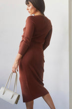 Load image into Gallery viewer, Autumn Coco Brown Cardigan &amp; Skirt 3 piece Set
