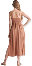 Load image into Gallery viewer, Luna Beaded Double Waist Maxi Dress- Mocha
