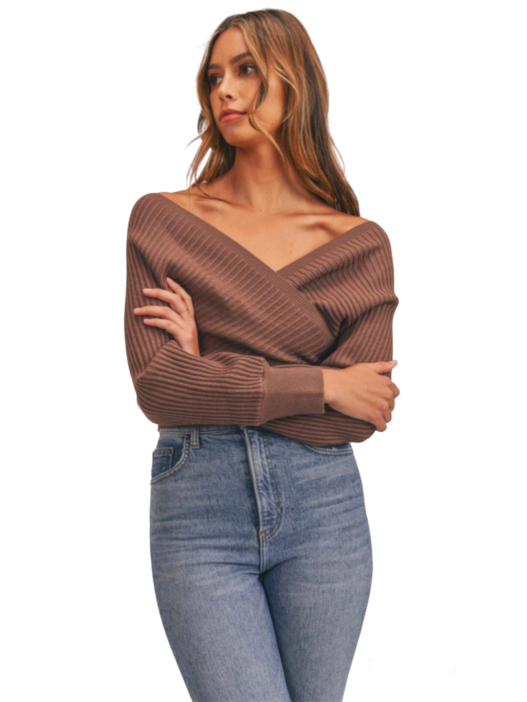 Coco Brown Sweater Top
