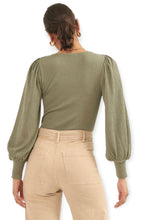 Load image into Gallery viewer, The Camilla Deep V Neck Long Sleeve Bodysuit- Green
