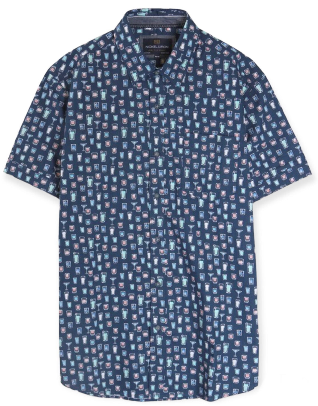 Aaron's Mixed Drinks Shirt- Ensign Blue