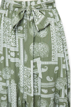 Load image into Gallery viewer, Bandana Pattern Asymmetrical Midi Skirt

