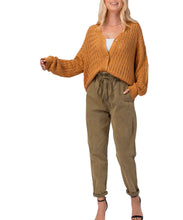 Load image into Gallery viewer, Paper Bag Drawstring Pants - Olive
