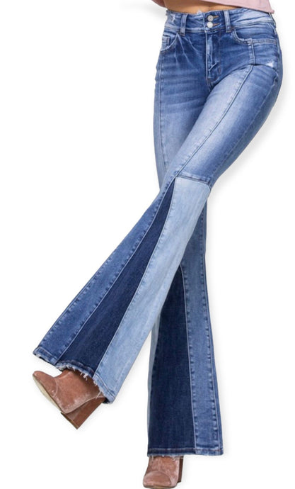 High Rise Flare Denim