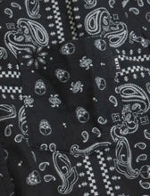 Load image into Gallery viewer, Paisley Print Hooded Shirt-Black
