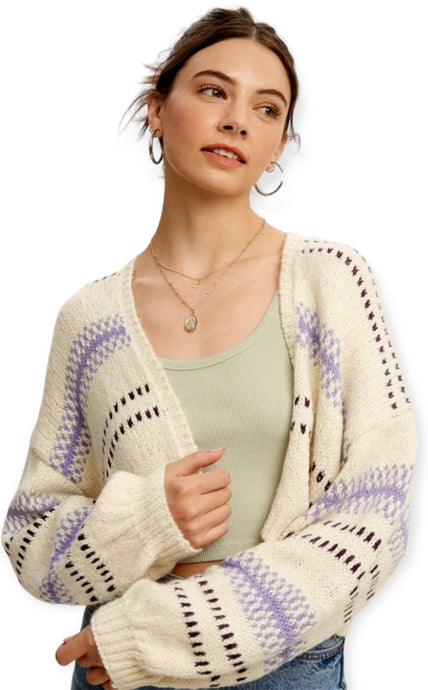 Aura Sweater Crop Cardigan