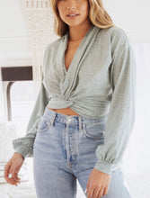 Load image into Gallery viewer, Olivia Long Sleeve Twisted Hem Top
