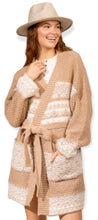 Load image into Gallery viewer, Long sleeve kimono sweater cardigan
