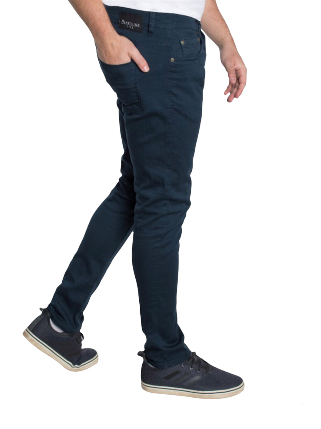 Navy Blue Skinny Stretch Jeans