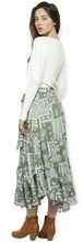Load image into Gallery viewer,  Bandana Pattern Asymmetrical Midi Skirt
