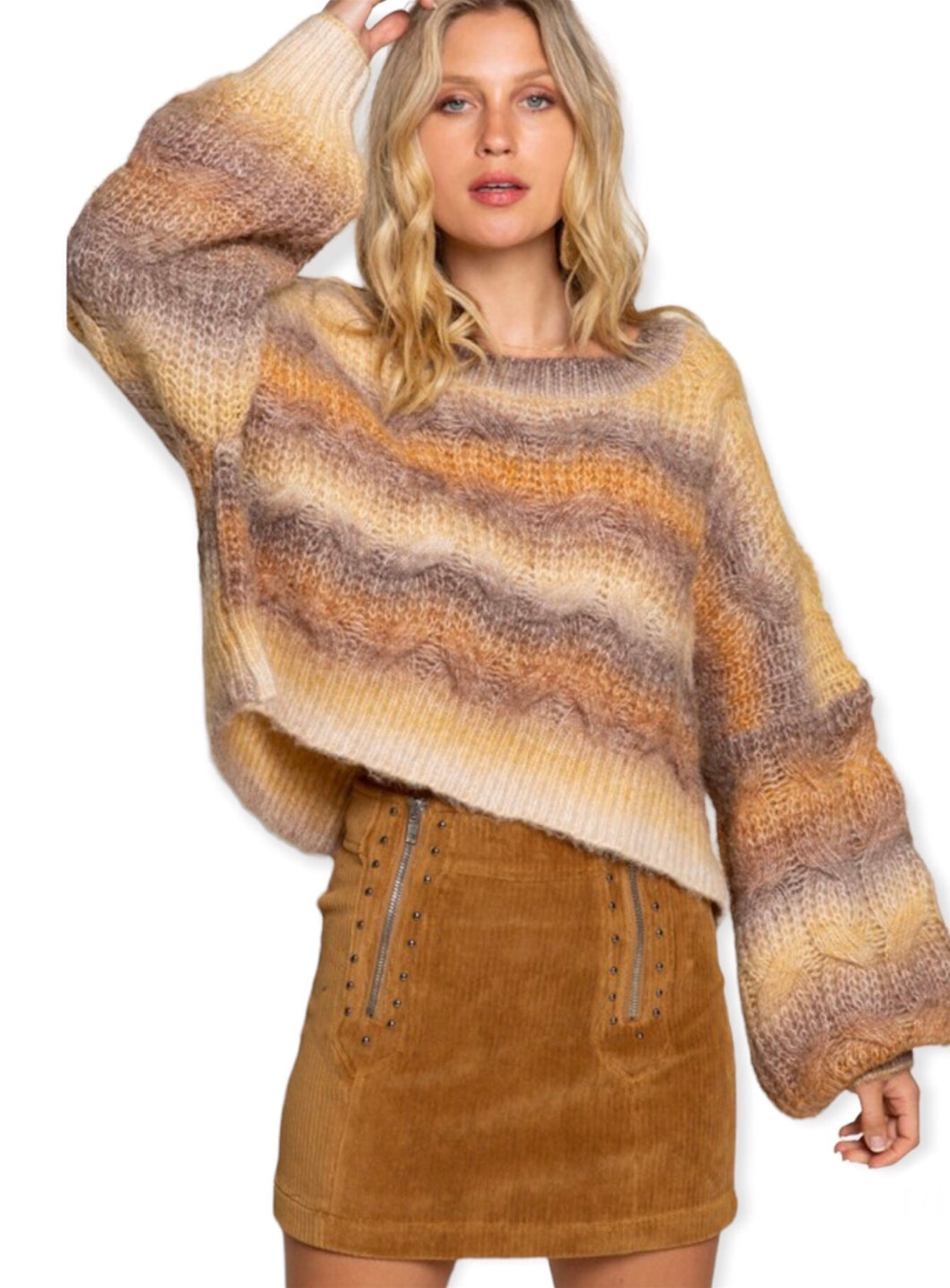 Roasted Spice Ribbed Sweater