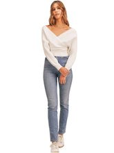 Load image into Gallery viewer, Festive White Sweater Top
