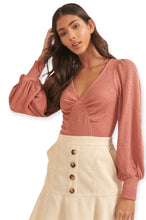 Load image into Gallery viewer, The Camilla Deep V Neck Long Sleeve Bodysuit
