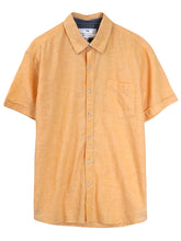 Load image into Gallery viewer, Golden Linen Collar Short Sleeve Shirt

