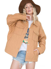 Load image into Gallery viewer, Camel Quilted Jacket
