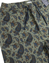 Load image into Gallery viewer, Paisley Green Drawstring Shorts
